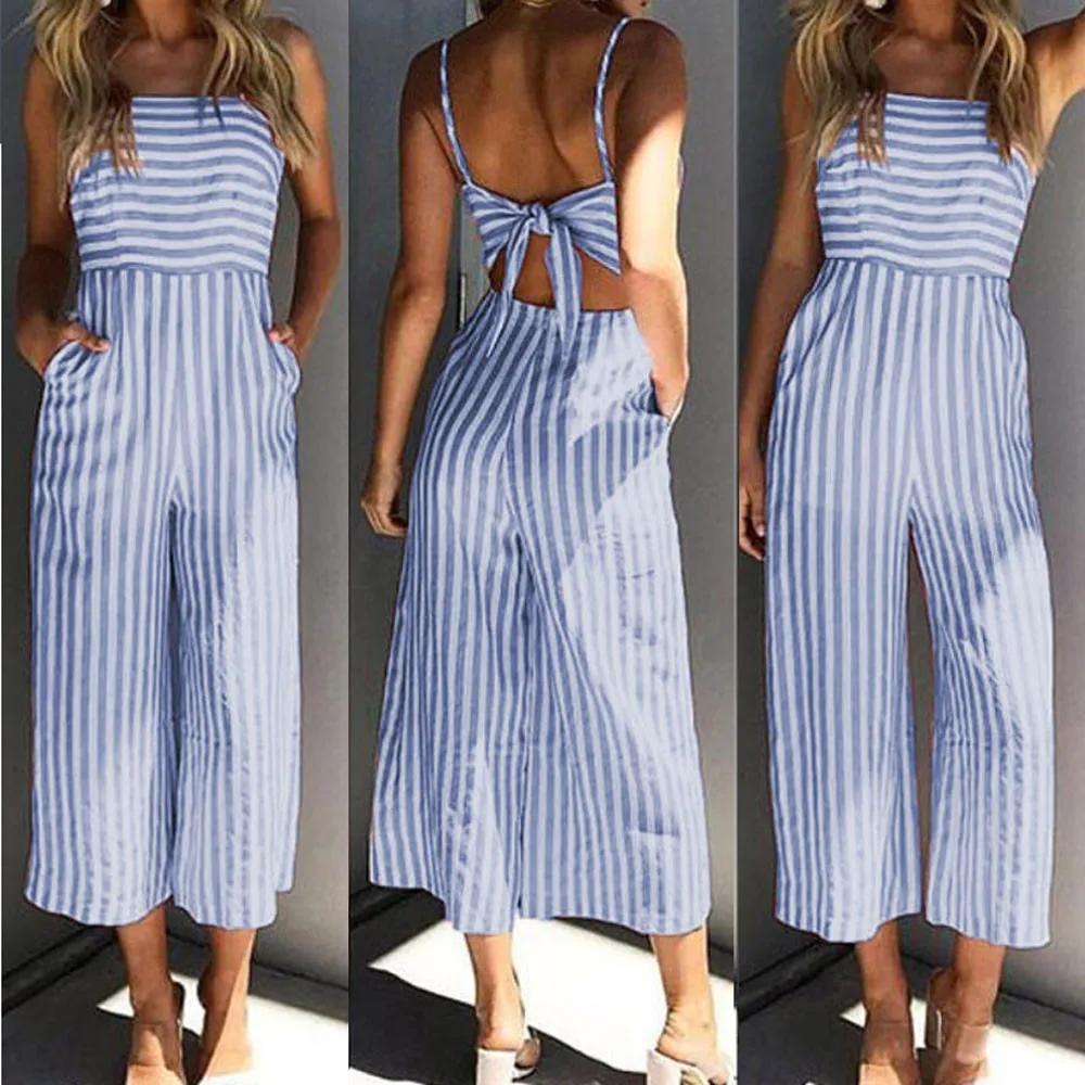elegant Stripe Overalls For Women holiday beach Printing Sleeveless Long Playsuits office Ladies daily Rompers Jumpsuit mono#ss
elegant Stripe Overalls For Women holiday beach Printing Sleeveless Long Playsuits office Ladies daily Rompers Jumpsuit mono#ss