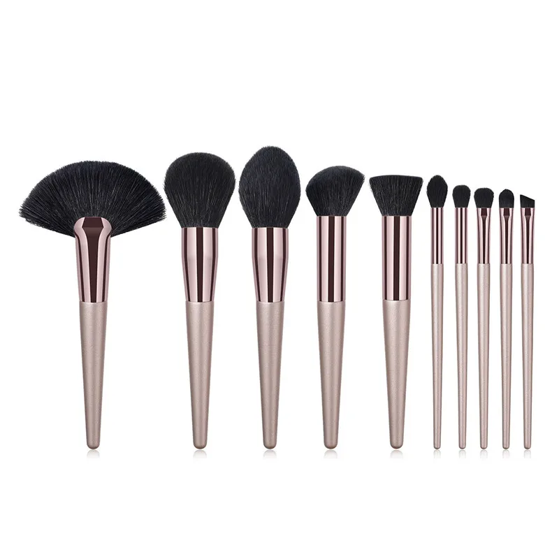 10pcs/set Makeup Brushes Set Champaign Gold For Powder Contour Blusher Liquid Cream Eyeshadow Cosmetics Brushes tools T10137
10pcs/set Makeup Brushes Set Champaign Gold For Powder Contour Blusher Liquid Cream Eyeshadow Cosmetics Brushes tools T10137