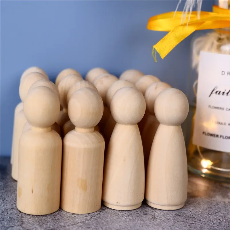 Creative Wedding Cake Toppers Large Peg Dolls Unfinished(20pc 65mm women/men)DIY Toy Kid'S Printe Party Favor Wedding Home Decor
Creative Wedding Cake Toppers Large Peg Dolls Unfinished(20pc 65mm women/men)DIY Toy Kid'S Printe Party Favor Wedding Home Decor