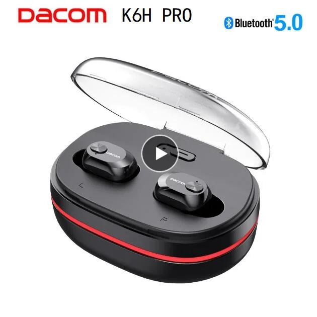 DACOM K6H Pro Wireless Bluetooth Earphones TWS V5.0 Earbud Mini Invisible Earphone Auto Pairing for Xiaomi Huawei Samsung iPhone
DACOM K6H Pro Wireless Bluetooth Earphones TWS V5.0 Earbud Mini Invisible Earphone Auto Pairing for Xiaomi Huawei Samsung iPhone