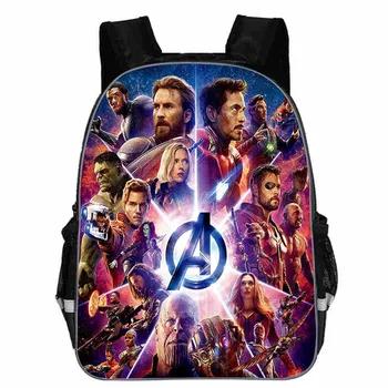 12 Inch Iron Man Hulk Kindergarten Backpack Kids School Bags For Boys Toddler Backpacks Children Bookbag