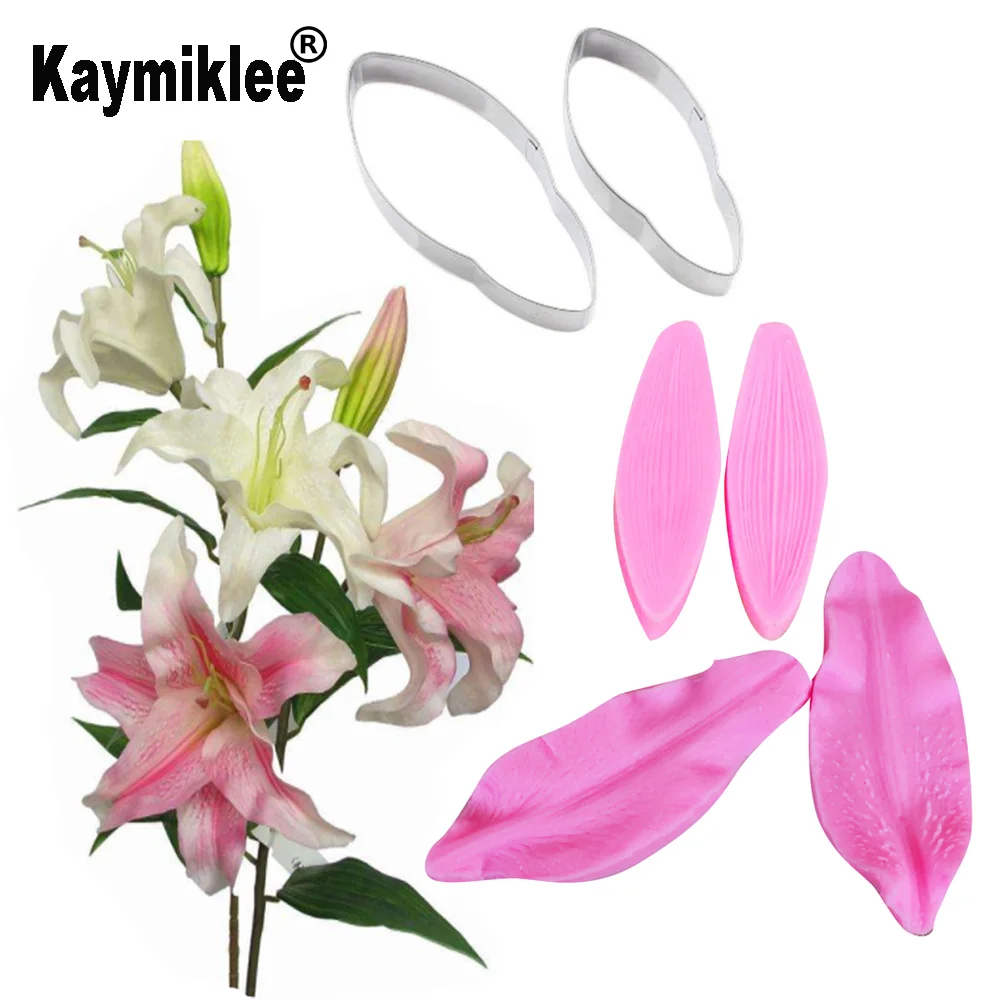 Lily Flower Bud Petal Veiner Silicone Mold Gumpaste Sugarcraft Fondant Mould Cake Decorating Tools CS203
Lily Flower Bud Petal Veiner Silicone Mold Gumpaste Sugarcraft Fondant Mould Cake Decorating Tools CS203