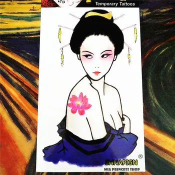 SHNAPIGN Japanese woman Temporary Tattoo Body Art Arm Flash Tattoo Stickers 12*20cm Waterproof Fake Henna Painless Sticker 
SHNAPIGN Japanese woman Temporary Tattoo Body Art Arm Flash Tattoo Stickers 12*20cm Waterproof Fake Henna Painless Sticker