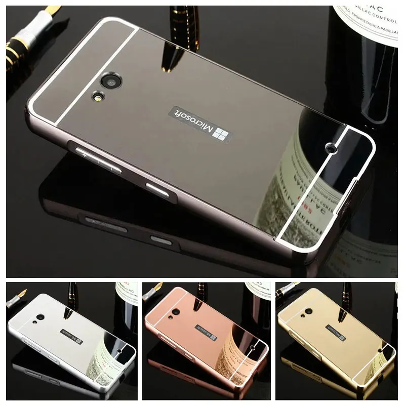 For NOKIA Lumia 730 Lumia 735 Bumper Case Metal Aluminum Frame + Mirror PC Back Cover Coque for Nokia 730 Phone Bag Cases Shell
For NOKIA Lumia 730 Lumia 735 Bumper Case Metal Aluminum Frame + Mirror PC Back Cover Coque for Nokia 730 Phone Bag Cases Shell