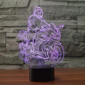 New Ride Motorcycle Model Illusion 3d Lamp LED 7 Color changing USB Touch Sensor Desk Table Lamp USB Night Light
New Ride Motorcycle Model Illusion 3d Lamp LED 7 Color changing USB Touch Sensor Desk Table Lamp USB Night Light