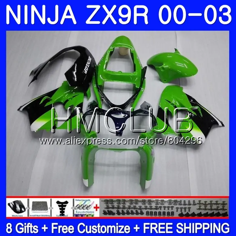Cowling green Body For KAWASAKI NINJA ZX 9R 9 R 900 ZX9R 00 01 02 03 44HM.9 ZX900 900CC ZX9 R ZX-9R 2000 2001 2002 2003 Fairing
Cowling green Body For KAWASAKI NINJA ZX 9R 9 R 900 ZX9R 00 01 02 03 44HM.9 ZX900 900CC ZX9 R ZX-9R 2000 2001 2002 2003 Fairing