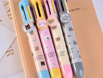 account pen cat Multicolor press ballpoint pen 8 in 1 color cute cartoon pen school prize gift student ballpoint pen 40pc/lot 
account pen cat Multicolor press ballpoint pen 8 in 1 color cute cartoon pen school prize gift student ballpoint pen 40pc/lot
