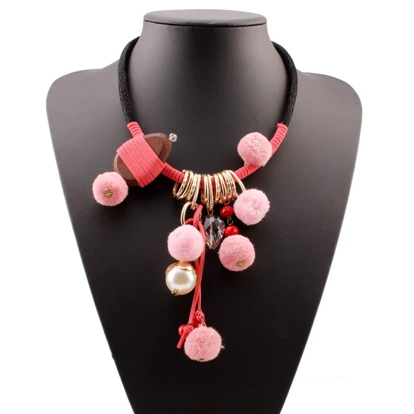 Florosy Cotton Pom Pom Ball Wood Crystal Pendant Necklace for Women Design Simulated Pearl Statement Rope Chain Necklace Online
Florosy Cotton Pom Pom Ball Wood Crystal Pendant Necklace for Women Design Simulated Pearl Statement Rope Chain Necklace Online