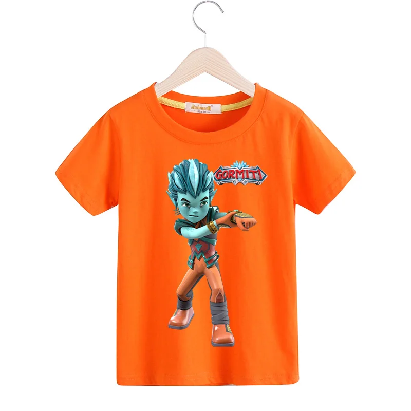 Children Gormiti Game Design T-shirts Clothing Boys Girls Summer Short Sleeve Tee Top Costume Kids Casual Soild Tshirts TX168 (1)