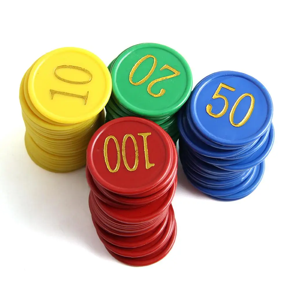 160-piece Plastic Poker Chips With 4 Gold Numbers Printed For Plastic Coins Game Chips-yellow + Green + Red + Blue
160-piece Plastic Poker Chips With 4 Gold Numbers Printed For Plastic Coins Game Chips-yellow + Green + Red + Blue