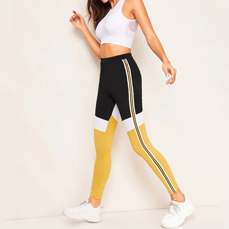 Gym Leggings Sport Women Fitness Yoga Pants Yellow Side Stripe Patchwork Running Women Sport Pants Ladies Tight Yoga Leggings
Gym Leggings Sport Women Fitness Yoga Pants Yellow Side Stripe Patchwork Running Women Sport Pants Ladies Tight Yoga Leggings