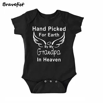 Newborn Jumpsuit 0-24M Baby Summer Rompers Hand Picked For Earth By My Grandpa Letters Print Short Sleeve Cotton Child Clothing
Newborn Jumpsuit 0-24M Baby Summer Rompers Hand Picked For Earth By My Grandpa Letters Print Short Sleeve Cotton Child Clothing