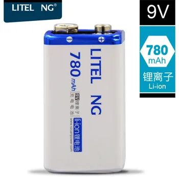 Li ion 9V 780mah 9V Lithium ion battery for Wireless microphone multimeter Electric guitar Pickup Smoke detector Metal detector
Li ion 9V 780mah 9V Lithium ion battery for Wireless microphone multimeter Electric guitar Pickup Smoke detector Metal detector