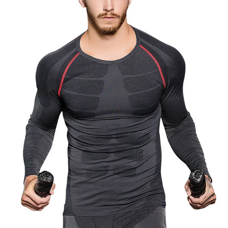 New Men Running Shirt Long Sleeve Compression Tights Quick Dry Fitness Male Sports Bodybulid Gym shirt Cycling Soccer Jersay
New Men Running Shirt Long Sleeve Compression Tights Quick Dry Fitness Male Sports Bodybulid Gym shirt Cycling Soccer Jersay