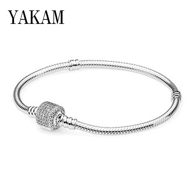 Fit Pandora Luxury Brand Original Bracelet Beads Mujer 2020 Bangle Clear CZ Base Snake Chain Charms Women Jewelry Making Pulsera
Fit Pandora Luxury Brand Original Bracelet Beads Mujer 2020 Bangle Clear CZ Base Snake Chain Charms Women Jewelry Making Pulsera