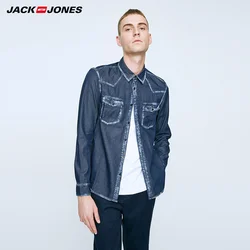 JackJones хлопка с длинным рукавом джинсовая рубашка O-216305507