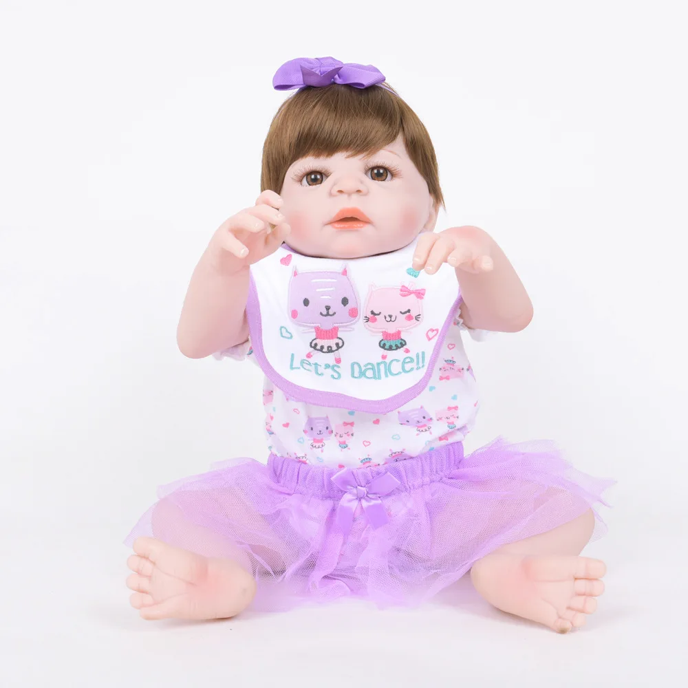 55cm Exquisite Newborn Girl Doll Full Silicone Soft Realistic Reborn Baby Dolls Toy for Children Birthday Xmas Gift
55cm Exquisite Newborn Girl Doll Full Silicone Soft Realistic Reborn Baby Dolls Toy for Children Birthday Xmas Gift