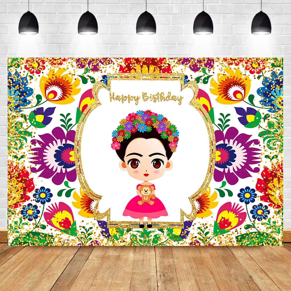 NeoBack Mexican Kahlo Birthday Backdrop Mexican Girl Birthday Party Banner Photography Background
NeoBack Mexican Kahlo Birthday Backdrop Mexican Girl Birthday Party Banner Photography Background