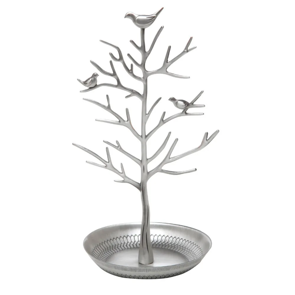 Silver Birds Tree Tabletop Jewelry Display Necklace Earring Stands Ring Bracelet Jewelry Holder Tree Organizer Rack Tower
Silver Birds Tree Tabletop Jewelry Display Necklace Earring Stands Ring Bracelet Jewelry Holder Tree Organizer Rack Tower