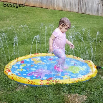 Besegad 100cm Funny Inflatable Sprinkle Mat Splash Water Play Mat Pad Toys for Kids Funny Outdoor Toys Water Play Mat Lawn Toys 
Besegad 100cm Funny Inflatable Sprinkle Mat Splash Water Play Mat Pad Toys for Kids Funny Outdoor Toys Water Play Mat Lawn Toys