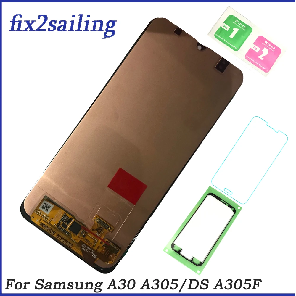 100% Tested Working LCD For Samsung galaxy A30 A305/DS A305F A305FD Amoled Lcd Display Screen Replacement Digitizer Assembly
100% Tested Working LCD For Samsung galaxy A30 A305/DS A305F A305FD Amoled Lcd Display Screen Replacement Digitizer Assembly