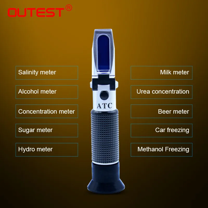 Refractometer Sugar/Honey/Beer Brix Analyzers Alcoholo Meter Auto Refratometro Antifreeze Seawater Salinity Tester Milk Meter
Refractometer Sugar/Honey/Beer Brix Analyzers Alcoholo Meter Auto Refratometro Antifreeze Seawater Salinity Tester Milk Meter