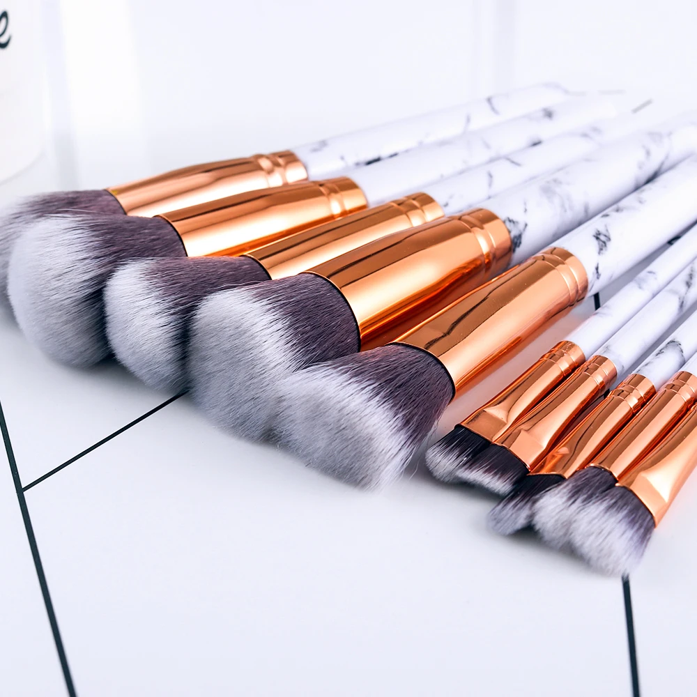 Marble makeup brushes  (7)