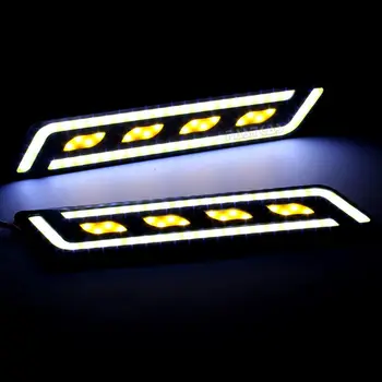 12v DRL LED Daytime Running Light Waterproof COB Flexible Day Light Driving Cars Running Light White DRL Yellow Turning Light
12v DRL LED Daytime Running Light Waterproof COB Flexible Day Light Driving Cars Running Light White DRL Yellow Turning Light