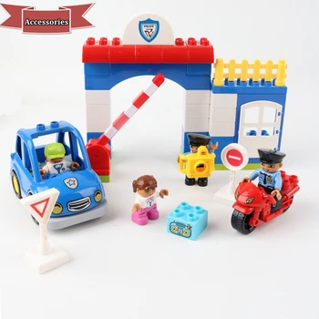 Big Size Traffic Sign Policeman Cars Accessory Building Blocks Figures Parts Bricks Duploed Toys For Kids
Big Size Traffic Sign Policeman Cars Accessory Building Blocks Figures Parts Bricks Duploed Toys For Kids