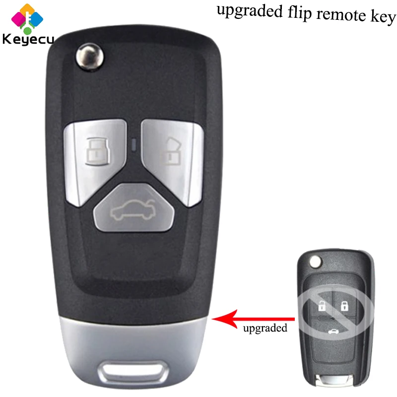 KEYECU Upgraded Flip Remote Control Car Key With 3 Buttons & 315MHz & ID46 Chip - FOB for Buick Lacrosse Regal Verano 2010-2014
KEYECU Upgraded Flip Remote Control Car Key With 3 Buttons & 315MHz & ID46 Chip - FOB for Buick Lacrosse Regal Verano 2010-2014