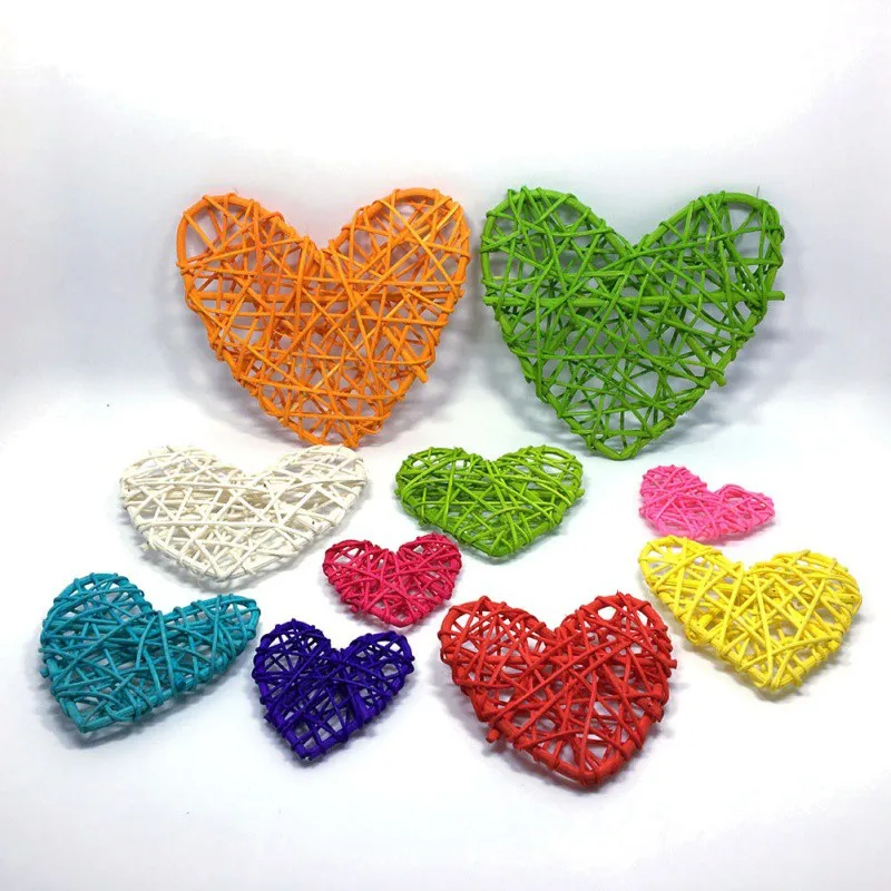 5pcs 13/10/7cm Heart Sepak Takraw Colorful Rattan Ball Easter Valentines Day Decor DIY Wedding Party Home Decoration Supplies
5pcs 13/10/7cm Heart Sepak Takraw Colorful Rattan Ball Easter Valentines Day Decor DIY Wedding Party Home Decoration Supplies