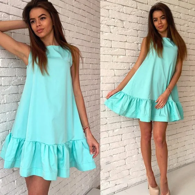 Summer Dress 2017 Sexy Ruffles Women Casual Sleeveless Dress Bodycon Cocktail Short Mini Tube Beach Party Dress
Summer Dress 2017 Sexy Ruffles Women Casual Sleeveless Dress Bodycon Cocktail Short Mini Tube Beach Party Dress