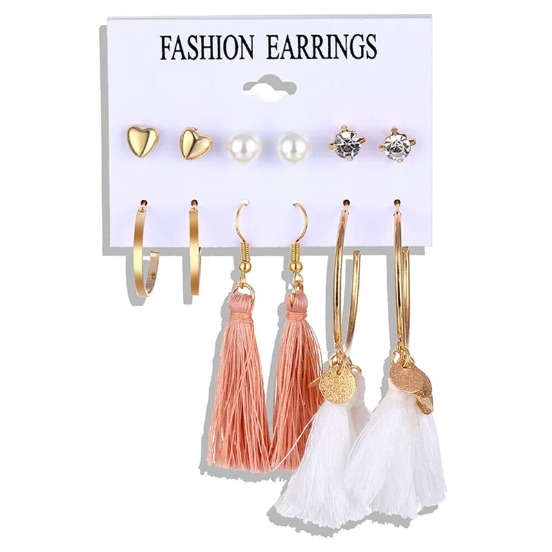 Vienkim Vintage Tassel Earrings Sets For Women Girl Metal Round Circle Crystal Heart Statement Studs Jewelry Oorbellen Party New
Vienkim Vintage Tassel Earrings Sets For Women Girl Metal Round Circle Crystal Heart Statement Studs Jewelry Oorbellen Party New