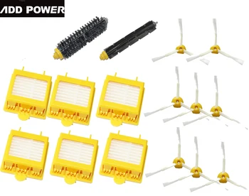 New Bristle & Flexible Beater Brush & 6 Hepa Filter & 8 Side Brush kit for iRobot Roomba 700 Series 770 780 790
New Bristle & Flexible Beater Brush & 6 Hepa Filter & 8 Side Brush kit for iRobot Roomba 700 Series 770 780 790