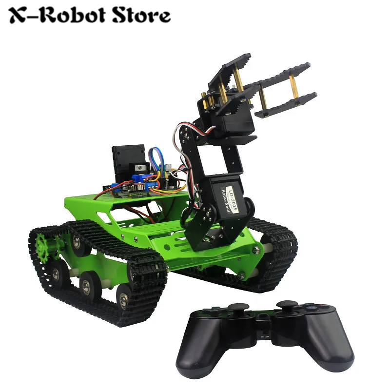 Crawler robot intelligent car kit finished /Toy tank / intelligent EOD handling / handle and mobile phone remote control
Crawler robot intelligent car kit finished /Toy tank / intelligent EOD handling / handle and mobile phone remote control