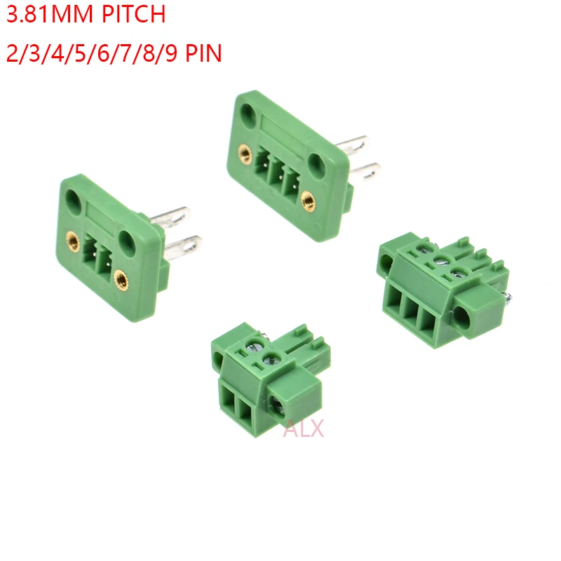 3SETS 15CDGV 2/3/4/5/6/8 pin 3.81MM pitch pluggable screw terminal block 3.81 PLUG TYPE pcb connector with Flange PLUG + SOCKET
3SETS 15CDGV 2/3/4/5/6/8 pin 3.81MM pitch pluggable screw terminal block 3.81 PLUG TYPE pcb connector with Flange PLUG + SOCKET