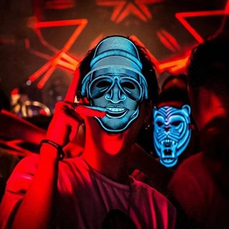 20 Patterns Halloween Full Face Creative Dance Mask LED Voice Control Party Masks Masquerade 3D Animal Masks Dance Funny Mask
20 Patterns Halloween Full Face Creative Dance Mask LED Voice Control Party Masks Masquerade 3D Animal Masks Dance Funny Mask
