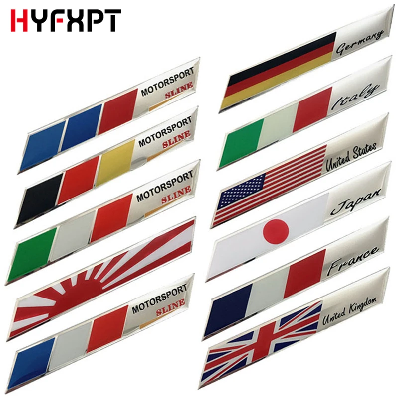 Car Styling 3D aluminum Car Sticker UK Japan Germany USA Russia France national flag Emblem Badge Motorcycle Car accessories
Car Styling 3D aluminum Car Sticker UK Japan Germany USA Russia France national flag Emblem Badge Motorcycle Car accessories