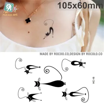 Body Art waterproof temporary tattoos for lady women sexy 3d black cat design flash tattoo sticker Free Shipping HC1016 
Body Art waterproof temporary tattoos for lady women sexy 3d black cat design flash tattoo sticker Free Shipping HC1016