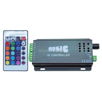 2PCS DC12V 10A RGB Led Controller Music Led Controller With 24Key IR Remote Controller For Led Strip Free Shipping
2PCS DC12V 10A RGB Led Controller Music Led Controller With 24Key IR Remote Controller For Led Strip Free Shipping