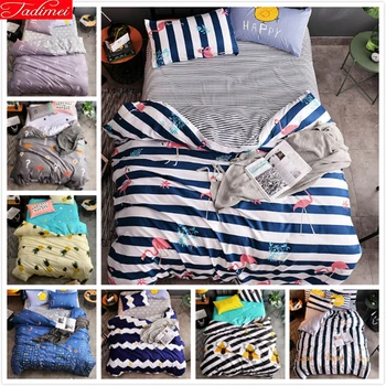 Stripe Flamingo Pattern AB Side Creative Duvet Cover Bedding Set 3/4 pcs Kids Cotton Soft Bed Linens Single Twin Queen King Size
Stripe Flamingo Pattern AB Side Creative Duvet Cover Bedding Set 3/4 pcs Kids Cotton Soft Bed Linens Single Twin Queen King Size