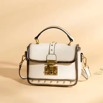 QIAOBAO Ladies bag new 2020 retro Rivet shoulder bag fashion small square package Cowhide Leather portable Messenger bag female
QIAOBAO Ladies bag new 2020 retro Rivet shoulder bag fashion small square package Cowhide Leather portable Messenger bag female