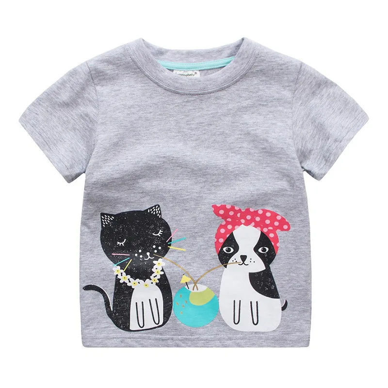 2017 Girls T-shirts Kids Clothes Camiseta Summer Cotton T-Shirt Clothing Baby Roupas Camisetas Mujer Verano Costume Short Sleeve53