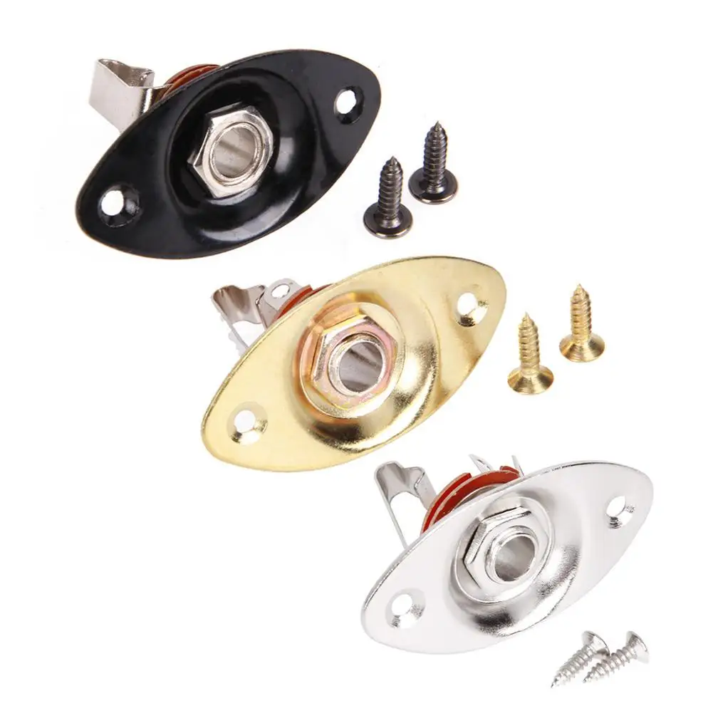 1pc Oval Indented 1/4 Guitar Pickup Output Input Jack Socket with 2 Mounting Screws for Bass Electric Guitar Parts&Accessories
1pc Oval Indented 1/4 Guitar Pickup Output Input Jack Socket with 2 Mounting Screws for Bass Electric Guitar Parts&Accessories