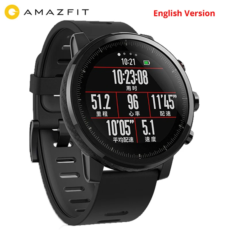 English Version Amazfit Stratos Smart Sports Watch 2 GPS 5ATM Water 1.34'' 2.5D Screen GPS Firstbeat Swimming Smartwatch
English Version Amazfit Stratos Smart Sports Watch 2 GPS 5ATM Water 1.34'' 2.5D Screen GPS Firstbeat Swimming Smartwatch