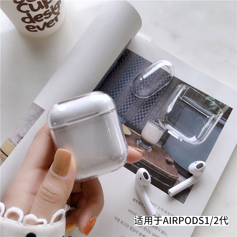 Прозрачная Беспроводная сумка для зарядки наушников Apple AirPods1/2|Аксессуары
