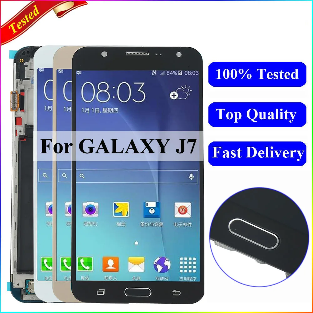 j7 lcd For Samsung Galaxy J7 2015 J700 SM-J700M J700H LCD Display touch Screen With Frame For Samsung j7 2015 screen J700f lcd
j7 lcd For Samsung Galaxy J7 2015 J700 SM-J700M J700H LCD Display touch Screen With Frame For Samsung j7 2015 screen J700f lcd