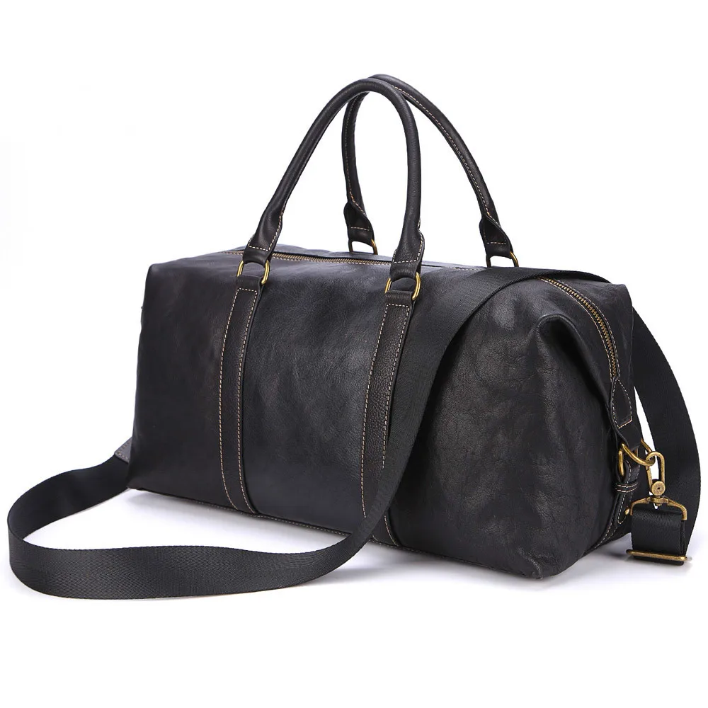 New portable travel bag Large-capacity one-shoulder cross body three-purpose cow leather business travel bag