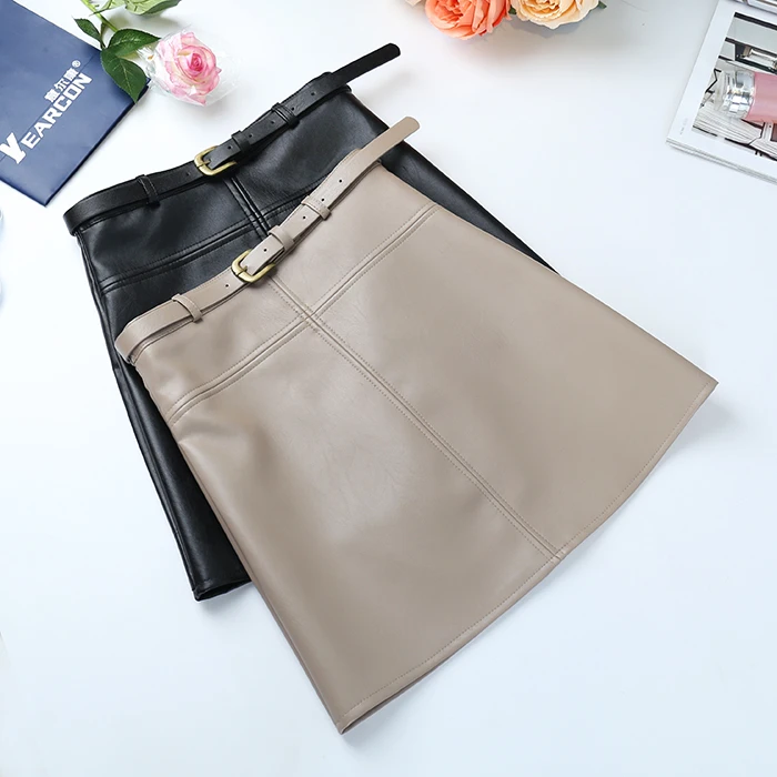 Include Belt PU Leather A-Line Skirt For Women High Waist Office Wear Skirts Female short Skirt with Belt
Include Belt PU Leather A-Line Skirt For Women High Waist Office Wear Skirts Female short Skirt with Belt