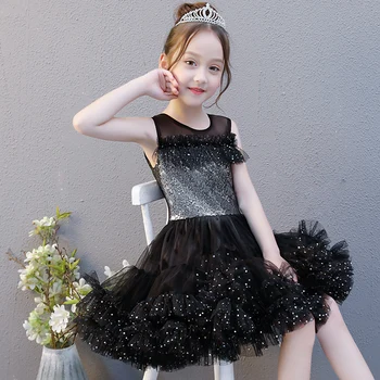O-neck Kids Ball Gown Dress Luxury Black Short Dresses Birthday Party Catwalk Banquet Vestidos Sequined Mesh Clothing S284
O-neck Kids Ball Gown Dress Luxury Black Short Dresses Birthday Party Catwalk Banquet Vestidos Sequined Mesh Clothing S284